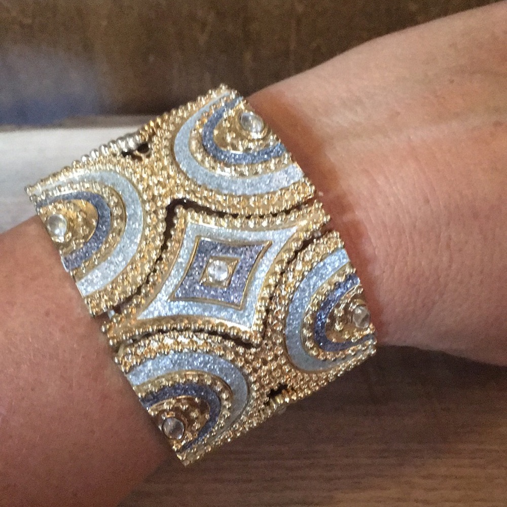 Gorgeous gold embellished cuff.